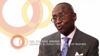 Dr Kwaku Aning member of Al Sumait Prize Board of Trustees interview on the Prize and its focus and importance