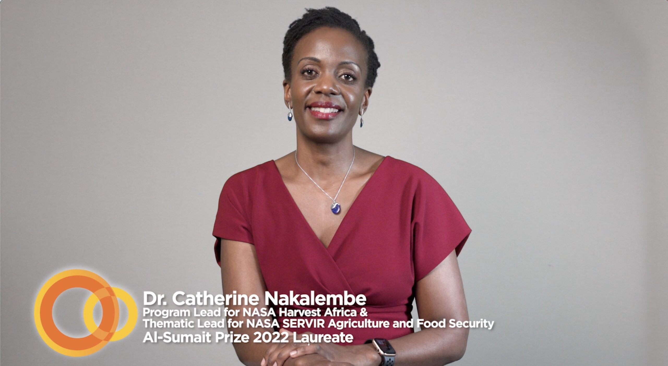 Dr. Catherine Nakalembe joint winner of the 2022 food security prize